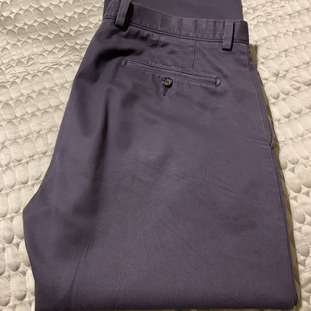 Men’s Johnston and Murphy Navy Slim Fit Chinos